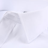 Men's Basic Standard-fit Long Sleeve Dress Shirt Solid/striped Formal White Work Office Classic Mart Lion   