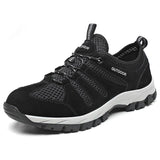 Men's Soft Casual Shoes Summer Breathable Outdoor Mesh Sneakers Light Black Footwear Flat Boys Travel Mart Lion   