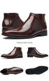 Chelsea Ankle Boots Dress Short Outdoor Leather Men's Shoes MartLion   