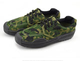 Men's Shoes Army Green Camouflage Cavans Farmer Work amp Safety Rubber Training Liberation Outdoor Sneakers Mart Lion   