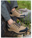 Winter Men Leather Casual Shoes Women Warm Fur Sneakers Lace Up Adult Footwear Plush Summer Walking Footwear Black Sole MartLion