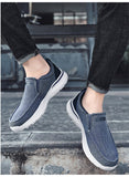 Autumn Men's Canvas Shoes Breathable Casual Loafers Light Outdoor Sneakers Vulcanized Mart Lion   