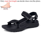 Summer Casual Breathable Black Men's Sandals Open Shoes Women Vietnam Hombre Gladiator Adjustable MartLion BlackGrey 47 