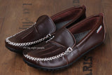 Men's Genuine Leather Loafers Soft Casual Cowhide Driving Shoes Slip On Moccasins Loafers boat Cowhide Mart Lion   