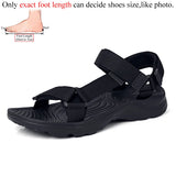 Summer Casual Breathable Black Men's Sandals Open Shoes Women Vietnam Hombre Gladiator Adjustable MartLion PureBlack 43 