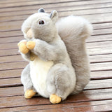 Simulation Hold Hazelnut Squirrel Plush Toy Stuffed lifelike Big Tail Squirrel Plushies For Kids Birthday Gift Garden Decor DOll MartLion squirrel about 20cm 