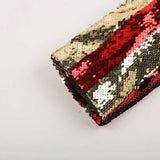 Stylish Vertical Striped Sequin Blazer Jacket Men's Shawl Lapel One Button Glitter Blazers Wedding Party Dinner Homme MartLion   