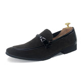 Men's Suede leather Loafers classic Moccasins Leather Casual Outdoor Driving Flats Shoes Mart Lion Auburn 6 