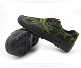 Men's Shoes Army Green Camouflage Cavans Farmer Work amp Safety Rubber Training Liberation Outdoor Sneakers Mart Lion   