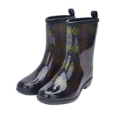 Women Boots Waterproof Ladies Ankle Floral Female Shoes Spring Autumn Rainboots Mart Lion 5.5 1 
