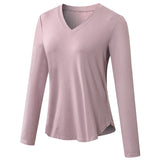 Autumn Women Long Sleeve Sports Top Running Fitness Yoga Shirts Quick Dry Fitness Sport Shirt Casual Workout Gym Top Female Mart Lion Pink S 