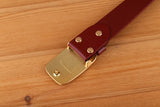 belt men's full grain cowhide genuine leather waist belt 3.8cm wide strap red brown black gold MartLion   