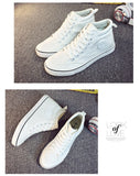 Men's Canvas Shoes Spring Autumn Lace-up High Style Vulcanize Sneakers Flats Mart Lion   