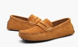 Men's Leather Loafers Casual Shoes Moccasins Slip On Flats Driving Mart Lion   