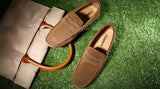 Men's Leather Loafers Casual Shoes Moccasins Slip On Flats Driving Mart Lion   