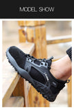 Safety Work Shoes For Men's Steel Toe Cap Work Boots Anti-smashing Construction Indestructible Sneakers Mart Lion   