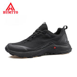 Breathable Outdoor Sneakers Men's Casual Shoes Non-slip Brand Spring Lace-up Black Design Mart Lion   