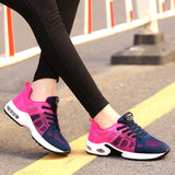  Autumn Women's Sports Shoes Breathable And Running Casual Increased Mesh Zapatos De Mujer Mart Lion - Mart Lion