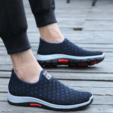  Summer Mesh Men's Casual Shoes Breathable Slip on Loafers Lightweight Sneakers Non-slip Walking Shoes Zapatillas Hombre MartLion - Mart Lion
