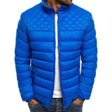 Colors Men's Winter Puffer Cotton Coat MartLion Blue XXXL 