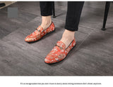 Men's Casual Embroider Shoes Flats Shoes Loafers Soft Footwear