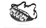 Men's Waist Bag Neutral Outdoor chest Zipper Canvas Messenger Sport Chest pack teenager Zip Belt Money Purs Mart Lion   