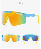 Pit viper Sport Sunglasses men's polarized outdoor eyewear tr90 frame uv400 protection black lens C23 MartLion   
