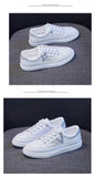 Summer Korean Women's Casual Shoes Light Walking Anti Slip Breathable White Sneakers Mart Lion   