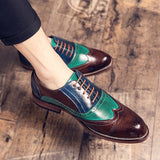 Men's Dress Shoes Handmade Brogue Style Party Leather Wedding Social Leather Oxfords Formal Mart Lion   