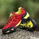 Summer Men's Casual Shoes Outdoor Mesh Sneakers Women Non-slip Running Sport Lace Up Trekking Hiking Footwear Camping Spring Mart Lion   