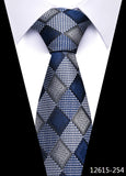 Tie For Men's Newest design Factory 7.5 cm Necktie Yellow Plaid Shirt Accessories Abraham Lincoln's birthday MartLion 12615-254  