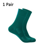 Sports Racing Cycling Socks Sport Breathable Road Bicycle Men's and Women Outdoor 9 color Mart Lion green 36-39 