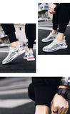 Summer Men's Outdoor Breathable Sneakers Non-Slip Lace-Up Casual Shoes Lightweight Running Mart Lion   