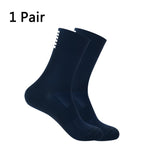 Sports Racing Cycling Socks Sport Breathable Road Bicycle Men's and Women Outdoor 9 color Mart Lion darkblue 36-39 