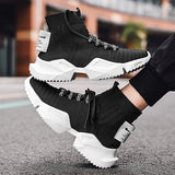 Off-Bound Men's Sport Shoes Chunky Knit Running Breathable Casual Sneakers Light Trainers Walking Tennis Mart Lion   