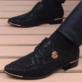 Men's Dress Shoes Clould Patent Leather Wedding Oxford Lace-Up Office Suit Casual Zapatillas Hombre MartLion   