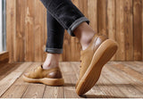 Spring Autumn Genuine Leather Men's Casual Shoes Breathable Driving Loafers Soft Bottom sneakers Moccasins