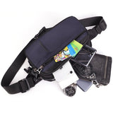 Sport Waterproof Waist Men's Belt Purse Oxford Multiple Pockets Phone Pouch Crossbody Pouch Short Trip Chest Bags Mart Lion   
