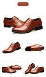 Men's Cowhide Leather Shoes British Soft Leather Man Split Leather Dress Shoes MartLion   