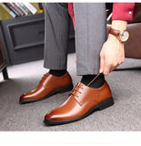 Men's Cowhide Leather Shoes British Soft Leather Man Split Leather Dress Shoes MartLion   