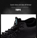 Rain Boots Light Trainer Fishing Men's Green Rain Ankle Camouflage Casual Shoes Pvc High Top Sneakers Waterproof Mart Lion   