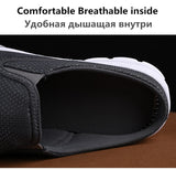 Summer Men's Sandals Mesh Breathable Beach Flip Flops Shoes Solid Flat Bath Slippers Light Casual Mart Lion   