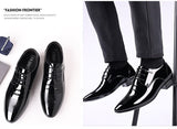 Men's Wedding Shoes Pu Leather Formal Pointed Toe Dress Oxford Flats Designer Mart Lion   