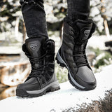 Winter Waterproof Women Men's Boots Snow Warm Non-slip Combat Women's Military Battle Mart Lion   