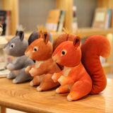 1pc 25cm Squirrel Plush Toy Stuffed Simulation Striped Squirrel Forest Animals Cute Cartoon Animals Toys For Kids Xmas Gift MartLion   