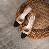 Summer Elegant Concise Women Sandals  Heels Genuine Leather Pumps Party Office Prom Shoes Woman MartLion   