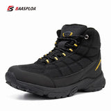 Baasploa Winter Men's Outdoor Shoes Hiking Waterproof Non-Slip Camping Safety Sneakers Casual Boots Walking Warm MartLion 114701-HH 41 