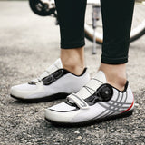 Couple Cycling Shoes Men's Road Bicycle Women Outdoor Sneakers Breathable Self-locking Unlocking Bike Mart Lion   