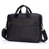 Men's Genuine Leather Handbags Casual Leather Laptop Bags Travel Messenger Crossbody Shoulder Mart Lion Black27 China 