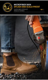  Winter Boots Leather Shoes Men's Work Safety Men's Indestructible Work Safety Boots Steel Toe Chelsea MartLion - Mart Lion